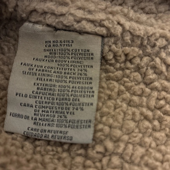 LEVI'S Sherpa Lined 54163 Cotton Trucker Military Jacket Tan Brown Men's Medium - Picture 5 of 7